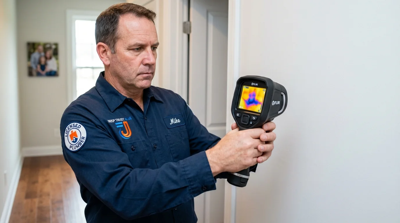 Thermal imaging leak detection by Johns Plumbing LLC in Monongahela